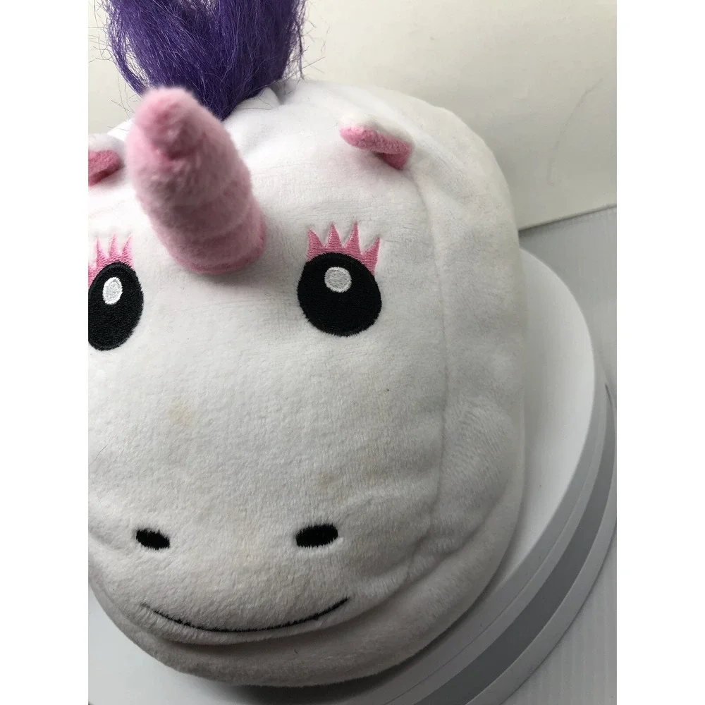 Girls Slippers Unicorn Face Plush Slippers 10